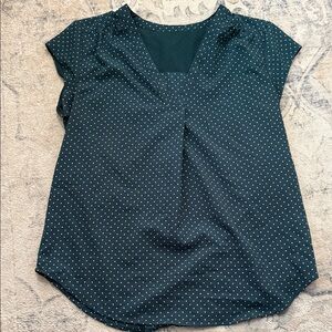Polka Dot V-Neck Women's Top